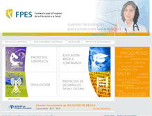 Tablet Screenshot of fundacionprogresoes.org